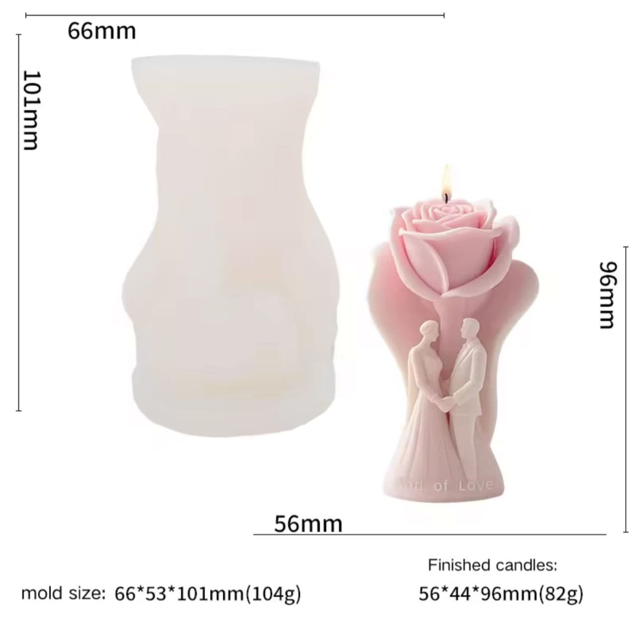 قالب العروسين لشموع