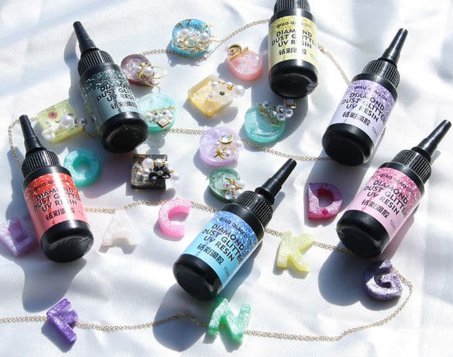 diamon dust gliter uv resin