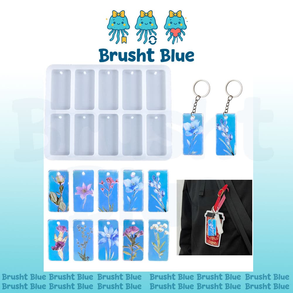 قالب سيليكون مداليات مستطيل