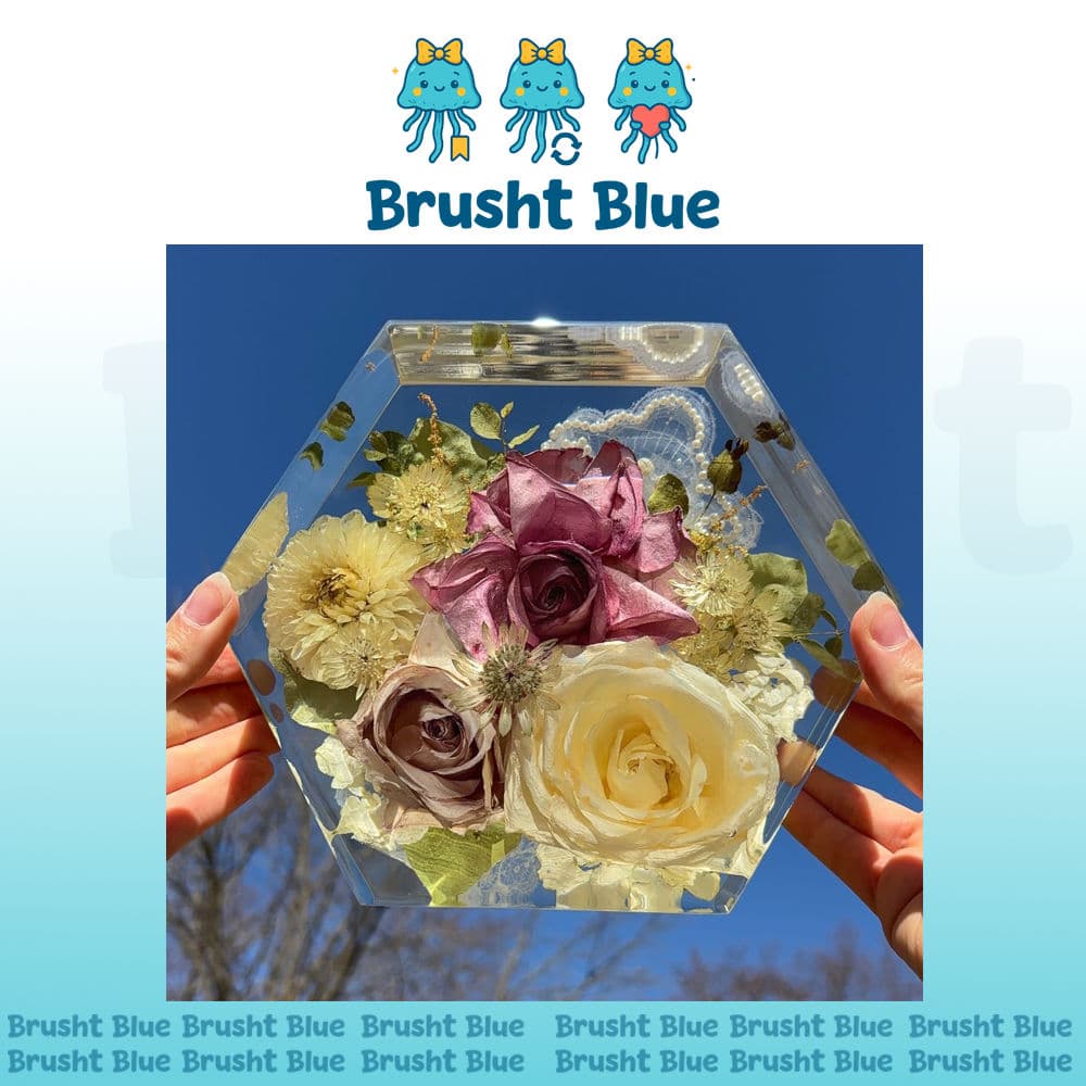 قالب سيليكون سداسي كبير لصب الورد بالريزن